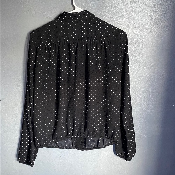 I.N. San Francisco Black and White Polka Dot Top - Picture 10 of 11